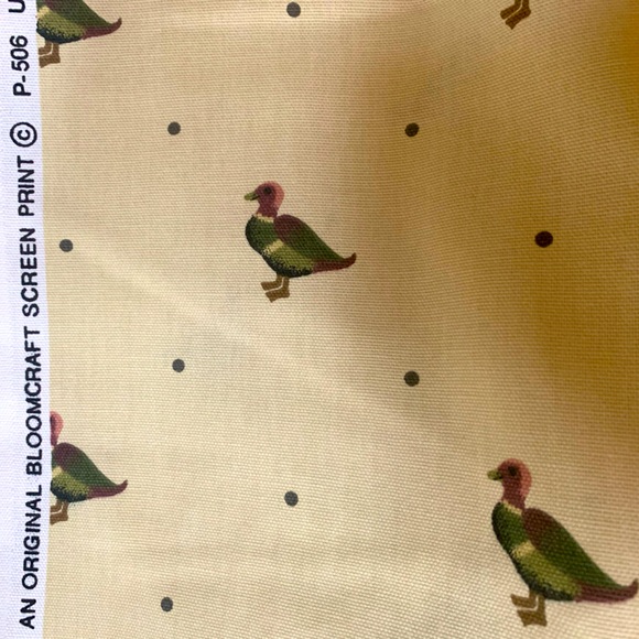 Vintage Duck cotton fabric 1 yard - Picture 3 of 3
